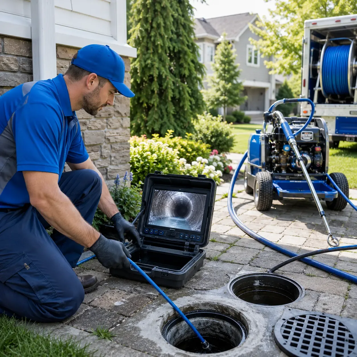 Outdoor drain cleaning professionals serving Troy, ME